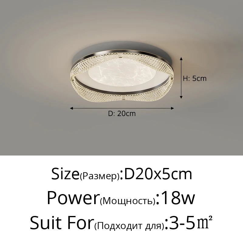 plafonnier moderne en laiton design créatif minimaliste pour intérieur - vue 17 sur 26