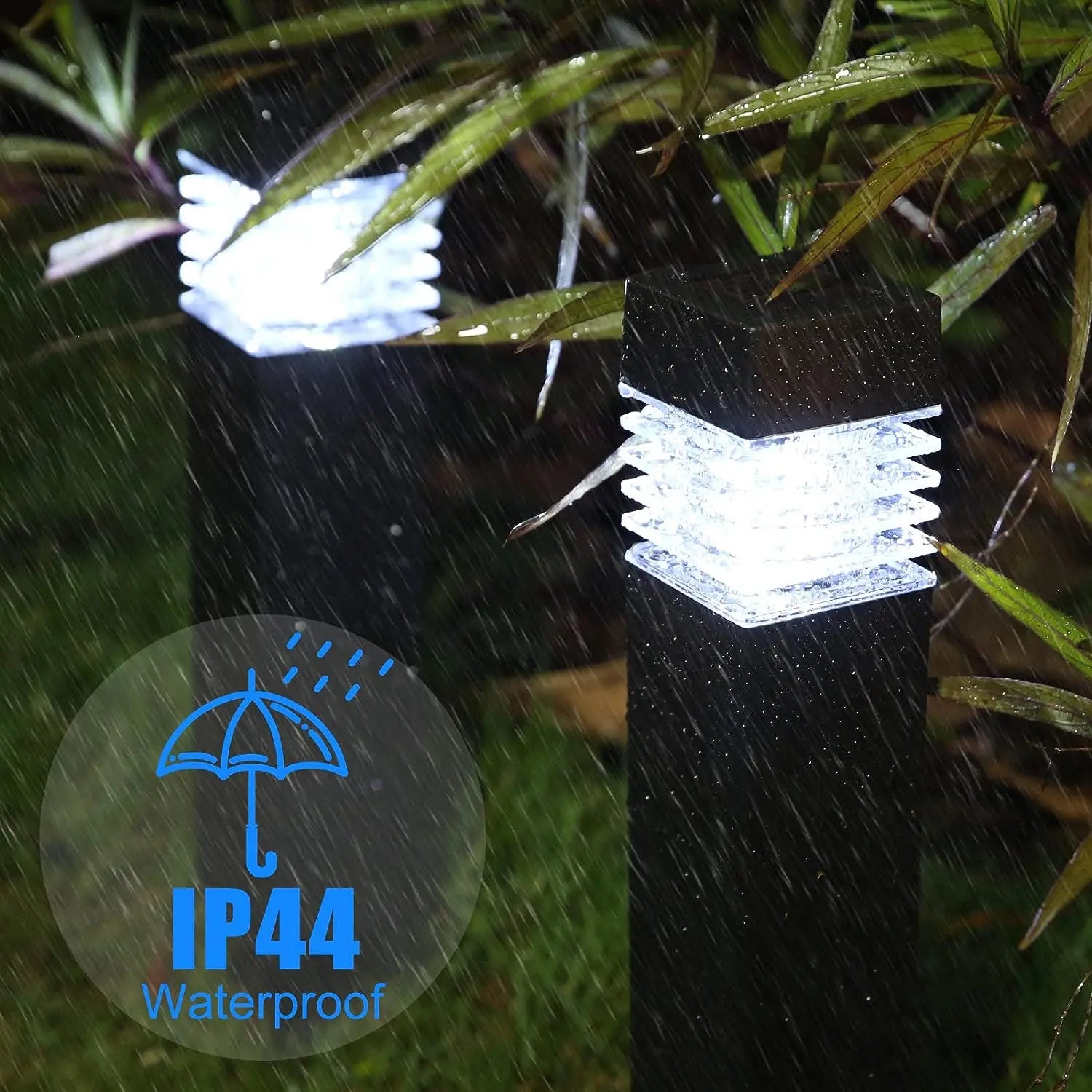 lampes solaires led de jardin imperméables pour éclairage extérieur - vue 4 sur 8