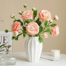 Realistic decorative silk lotus branch artificial flowers