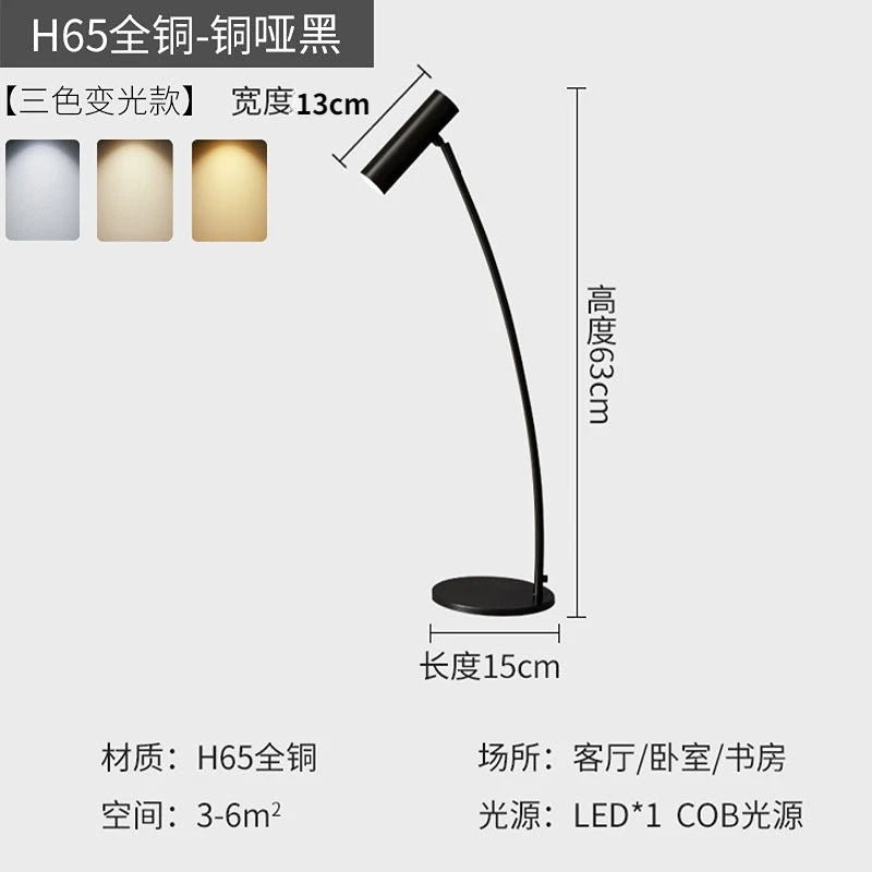 Nordic minimalist adjustable LED floor lamp for indoor use - vue 11 sur 14