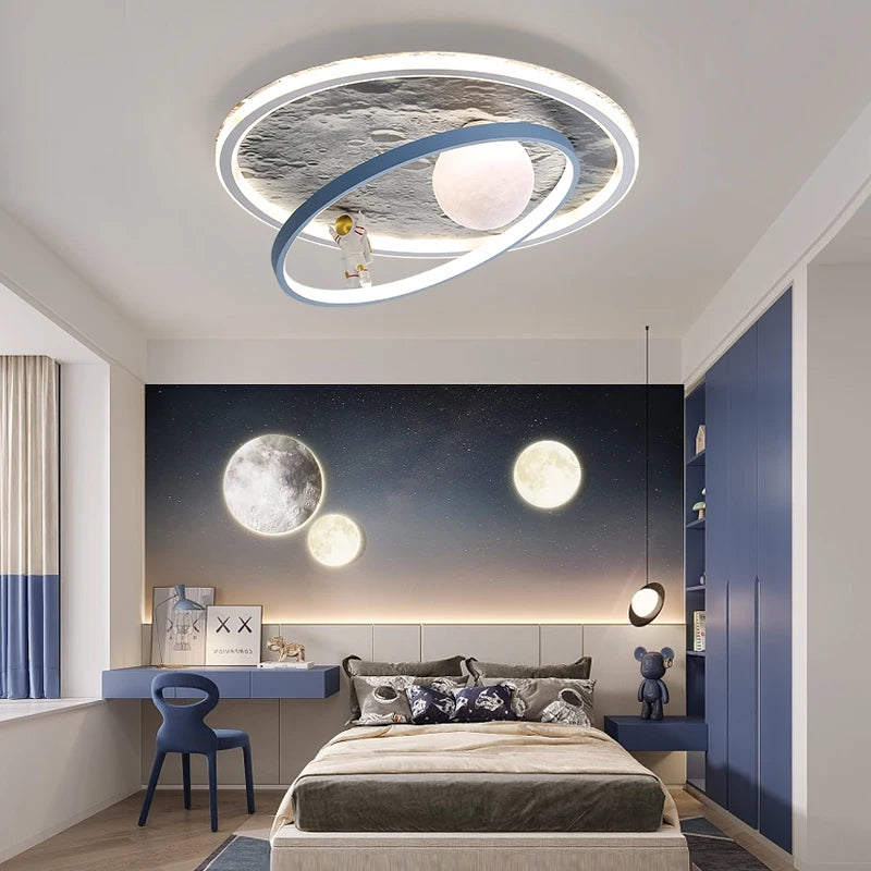 plafonnier led rond pour éclairage intérieur moderne - vue 6 sur 12