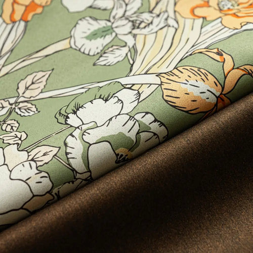 Rideau occultant motif floral moderne pour salon chambre