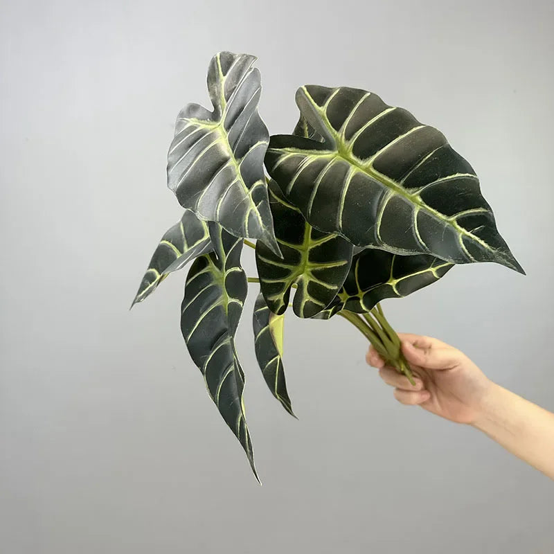 lot de 2 feuilles artificielles pour décoration de fête automne - vue 9 sur 10