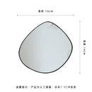 Bathroom mirror, makeup mirror, wall mounted irregular shaped bathroom, irregular water droplet mirror, entrance decoration, hou