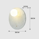 applique led marbre vert décor intérieur salon table chevet couloir nordique
