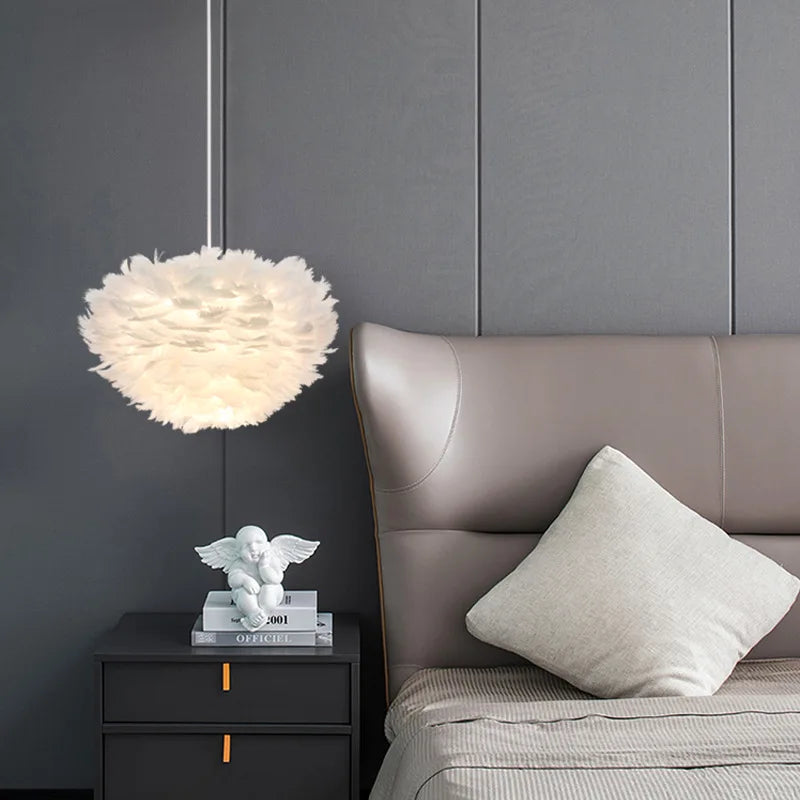 lustre moderne romantique led créative nordique suspendus éclairage