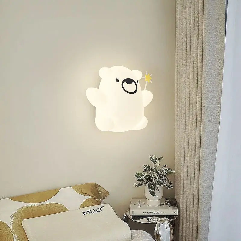 applique murale dessin animé pour enfant avec télécommande optionnelle - vue 4 sur 12