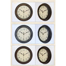 12 Inch Silent Retro Wall Clock Quartz Decorative Table Dial Battery Non-Ticking Digital Clocks for Bedroom,Black