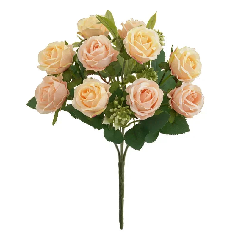 bouquet de roses artificielles pour mariage et décoration - vue 12 sur 12