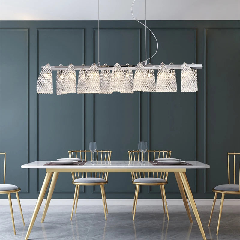 Nordique Art Déco Lustre LED Suspension Lámparas Salon Lustre Éclairage 2023 Décor À La Maison Plafond Lustre - vue 5 sur 18