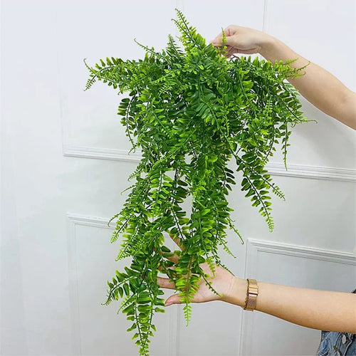 plantes artificielles en rotin à suspendre pour décoration intérieure et extérieure