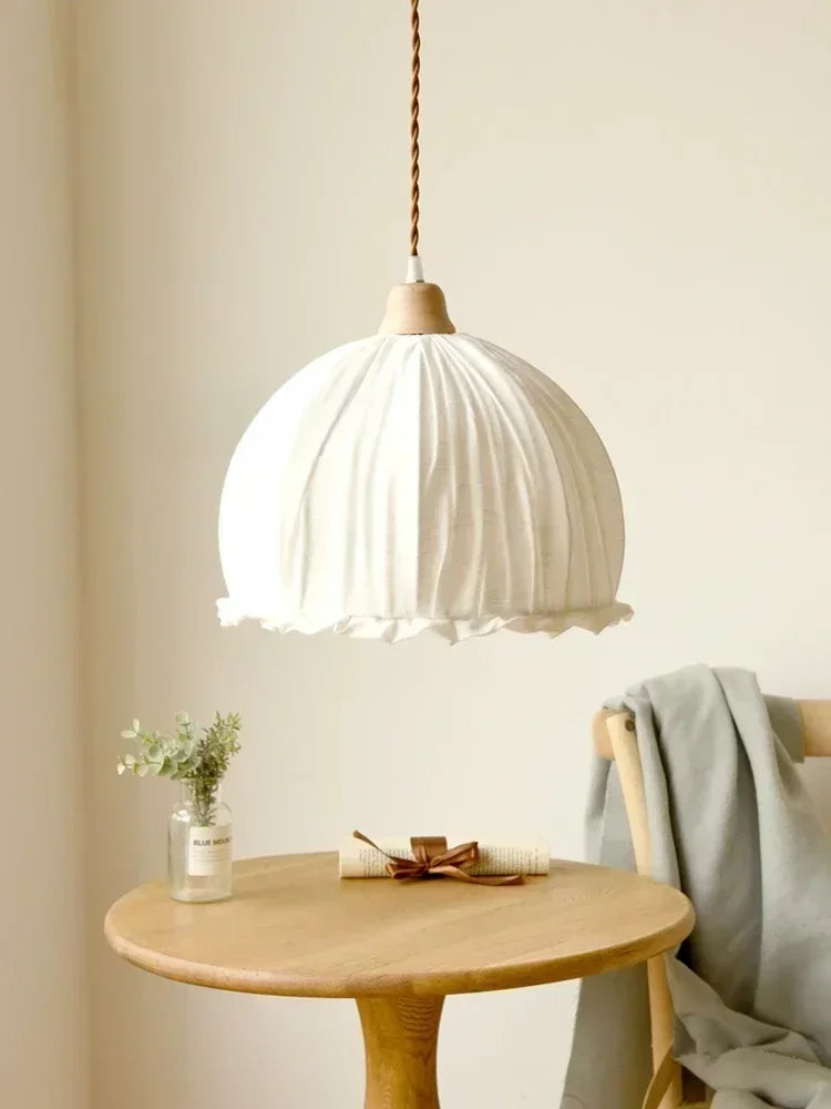 Nordic retro minimalist fabric chandelier for elegant interiors - vue 2 sur 6