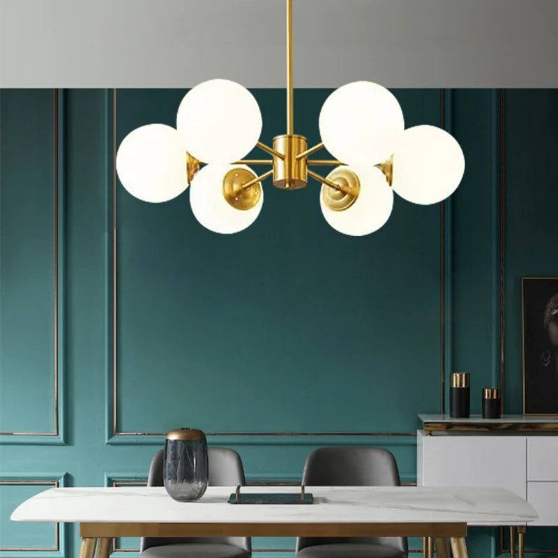 Moderne Simple suspension LED lumière fer lustre chambre salon salle à manger éclairage à la maison noir/or E27 220V plafonnier - vue 4 sur 20