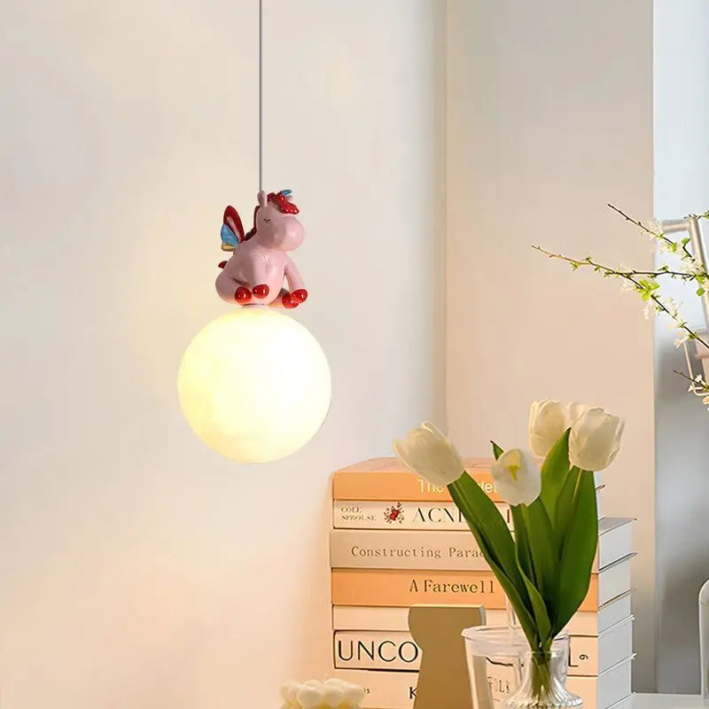 suspension design animal pour enfants cheval ours lapin baleine - vue 4 sur 10