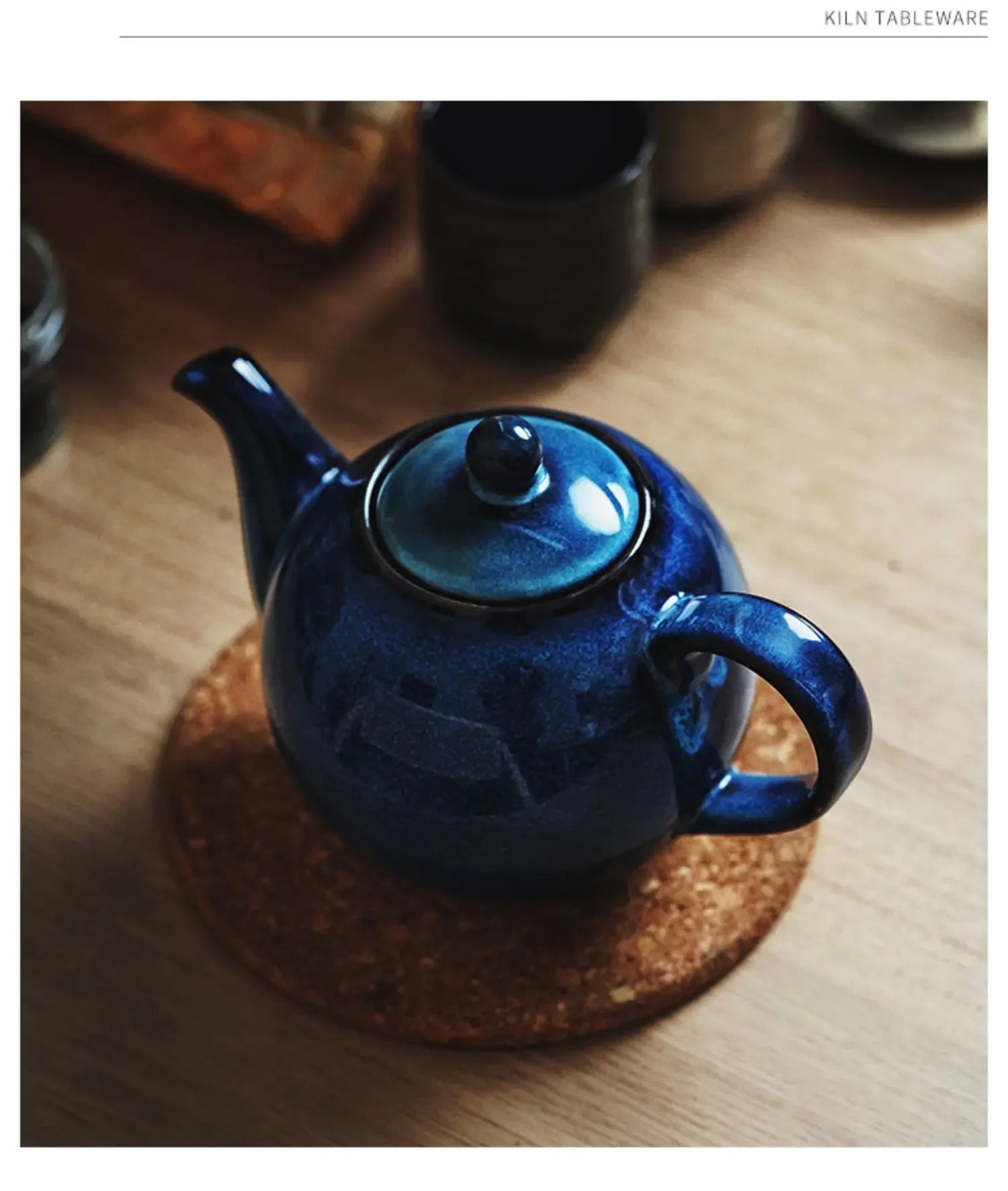 Theiere japonaise en porcelaine sous émail haute temperature - vue 6 sur 6