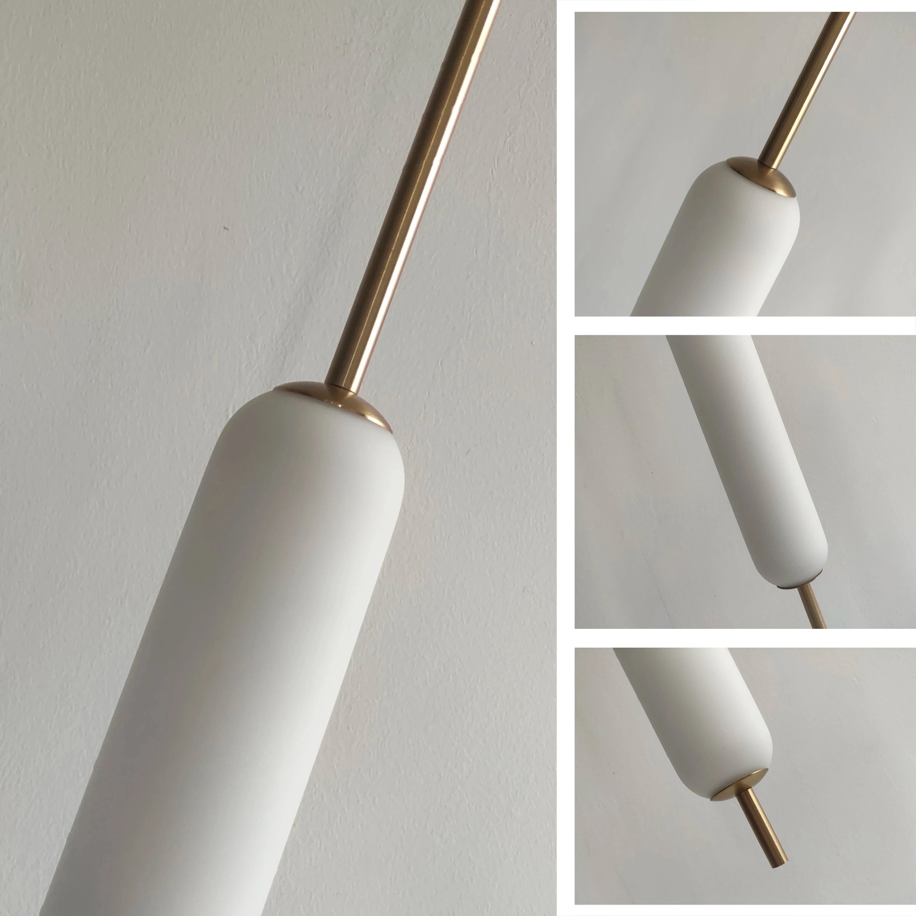lampe suspendue moderne nordique en métal et verre double tête - vue 6 sur 10