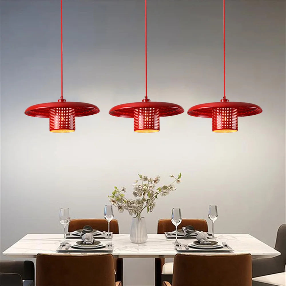 lustre à led en métal style industriel pour café et bar - vue 4 sur 10