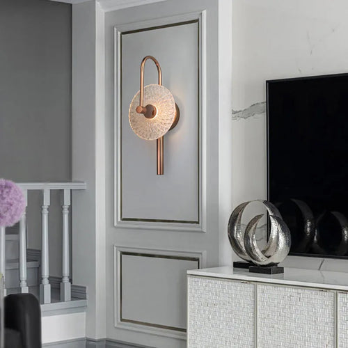 applique murale led ronde en verre pour ambiance cosy