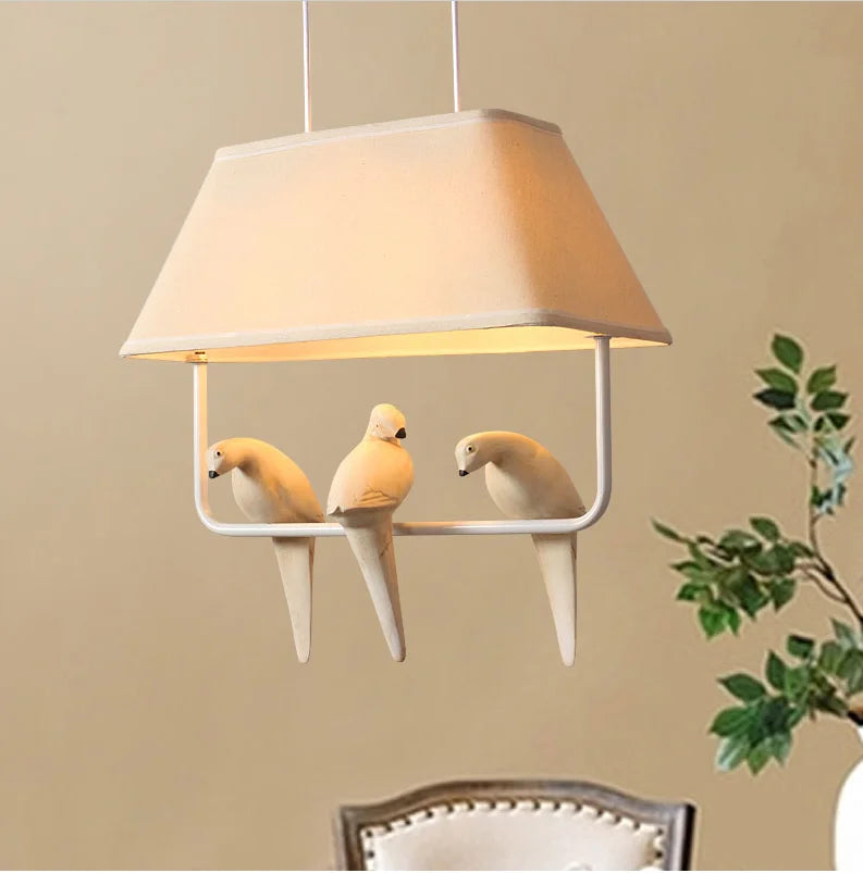 suspension led art oiseau pour décoration hôtel - vue 7 sur 10