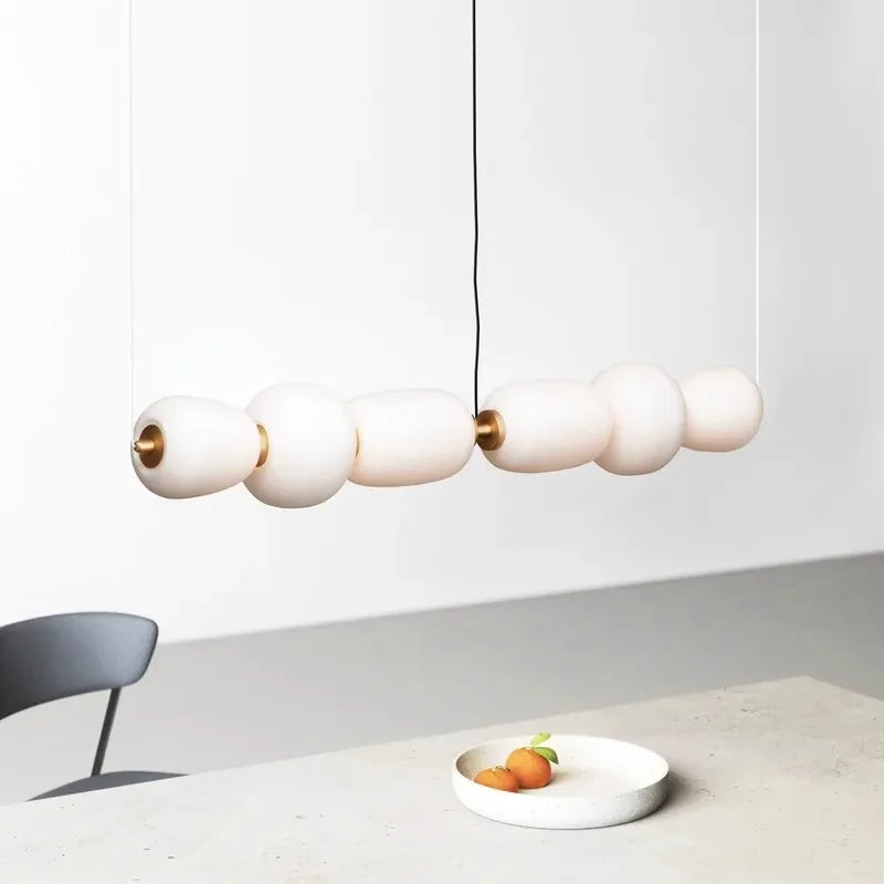 lustre en verre minimaliste moderne pour espaces créatifs et bars - vue 3 sur 7