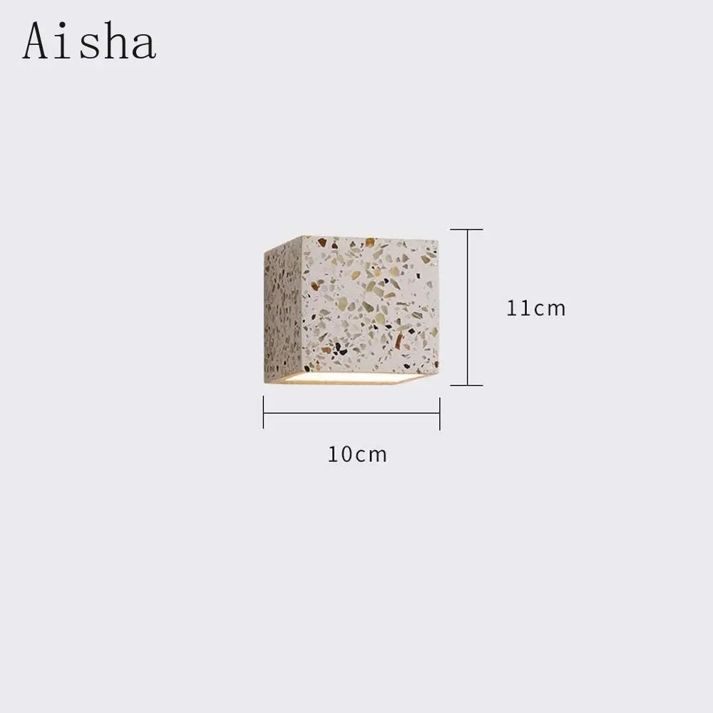 Decorative minimalist industrial style cement LED wall light - vue 5 sur 10