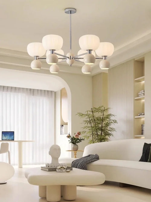 lustre décoratif acrylique avec abat-jour suspendu créatif
