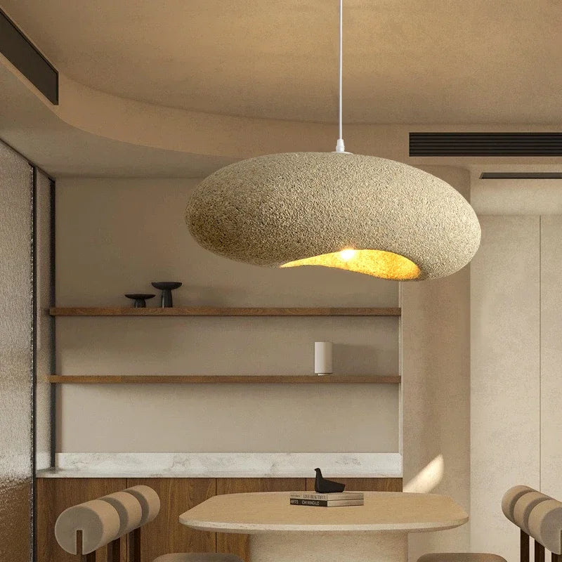 Nordic Minimalism Wabi-Sabi LED Chandelier Living Room Bedroom Modern Bar Decoration Lamp Dining Island Cafe Loft Pendant Lights - vue 5 sur 11
