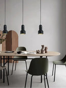 Minimalist vintage bedside lamp in volcanic stone for bar, café or staircase