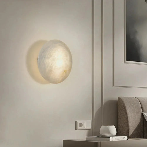 applique murale en marbre et cuivre design moderne pour décoration intérieure - vue 3 sur 8