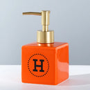 WHYOU Cermic Separate Shampoo Shower Gel Bottle, Liquid Soap Dispensers, Emulsion, Latex Hand Wish Bottles, Bathroom Accessories