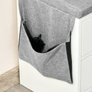 HOMCOM bench shoe rack with seat and 2 drawers 80.5x30.5x43.5 cm white and gray