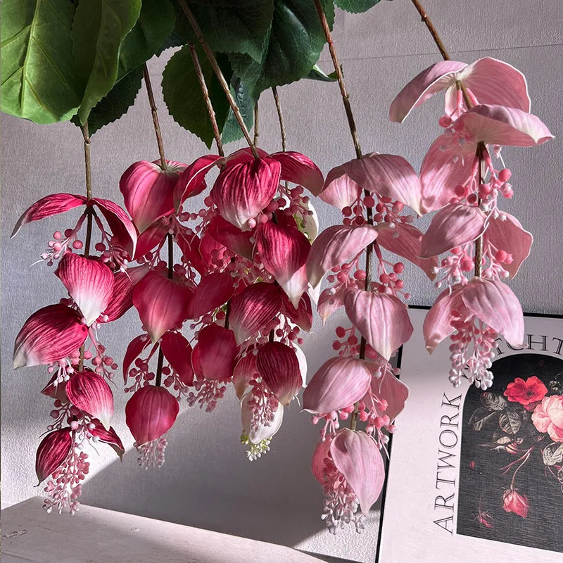 fleurs artificielles tropicales medinilla magnifica pour décoration intérieure - vue 5 sur 9