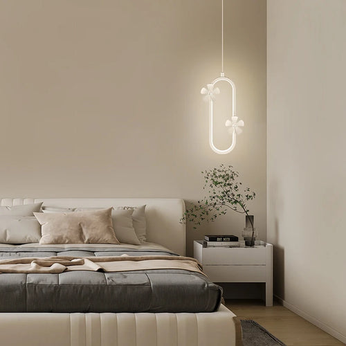 Modern petal-shaped pendant light for minimal nordic style - vue 3 sur 10