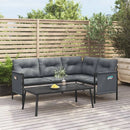 ensemble de jardin 2 pièces avec canapé et table dappoint