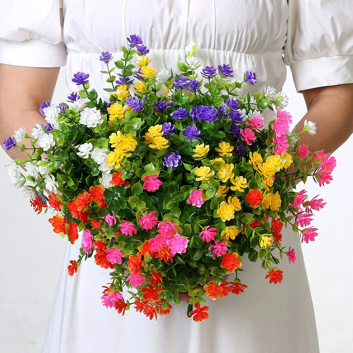fleurs artificielles résistantes aux uv pour extérieur et jardin - vue 4 sur 12