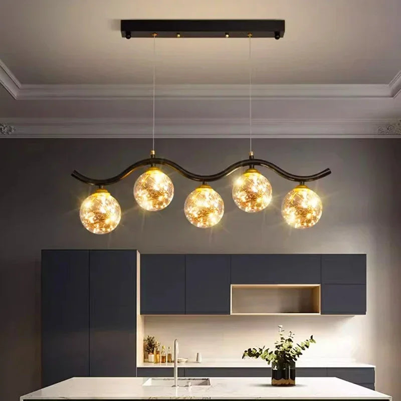 suspension LED pour salon cuisine et restaurant - vue 4 sur 8