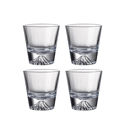 Ensemble 4 verres motif mont fuji montagne 310ml