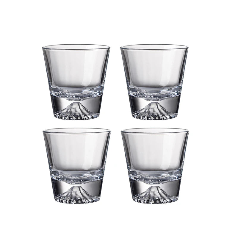 Ensemble 4 verres motif mont fuji montagne 310ml