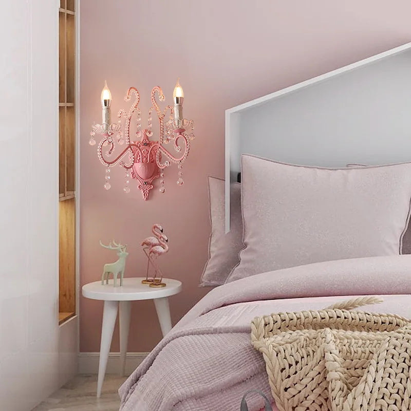 applique murale LED cristal scandinave créatif pour chambre enfants - vue 7 sur 8