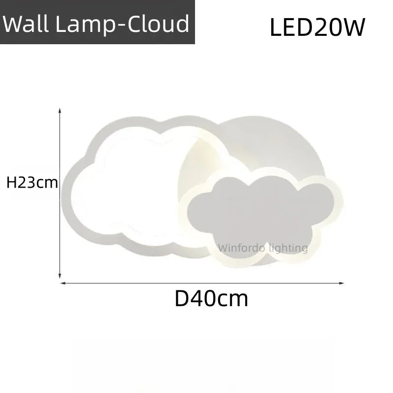 lustre led moderne créatif pour chambre enfant et salon intérieur - vue 8 sur 13