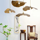lustre simple en cuivre créatif en forme de lotus