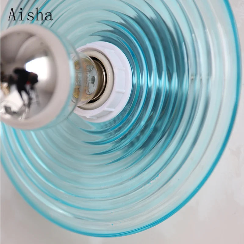 applique murale rétro en verre ondulé design décoratif pour intérieur - vue 5 sur 8