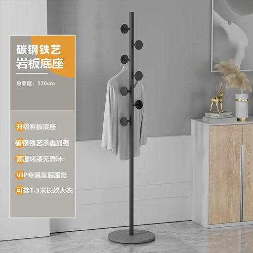 Multifunctional Floor Coat Rack, Hat Hanger, Tree Style, Freestanding Handbag Organizer, Luxury Storage Stand, 7 Hooks - vue 24 sur 28