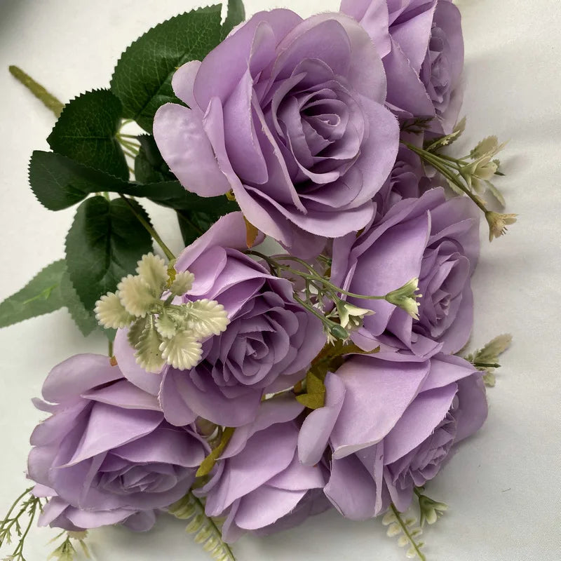 bouquets de roses artificielles pour décoration intérieure et extérieure - vue 10 sur 17