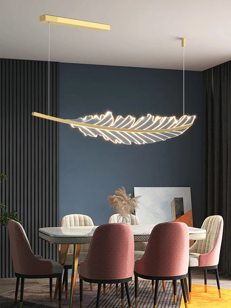 lustre led moderne minimaliste luxe italien pour restaurant bar - vue 3 sur 6