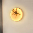 applique murale hémisphère marbre led pour hôtel escalier