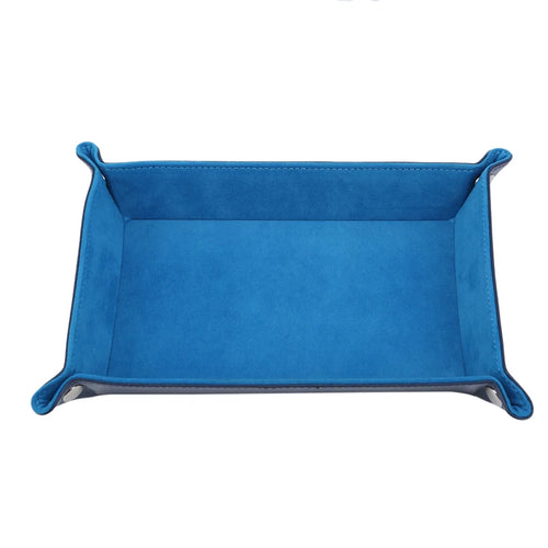 plateau de rangement pliable en cuir pour jeux et objets divers - vue 12 sur 12