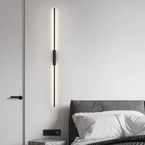 applique murale led moderne longue maison salon monté canapé - vue 2 sur 9