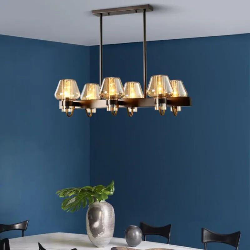 Suspension LED en verre post-moderne - vue 6 sur 18