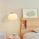 Lustre en bois naturel avec forme coton